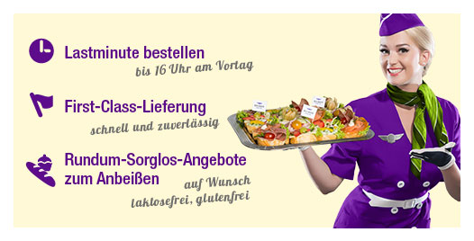 Lastminute bestellen - First-Class-Lieferung